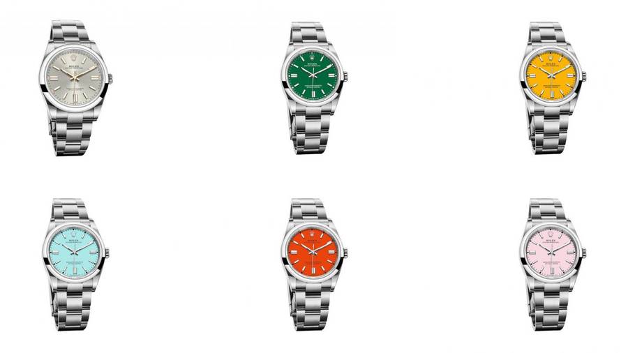 Les montres Rolex se déclinent en couleurs