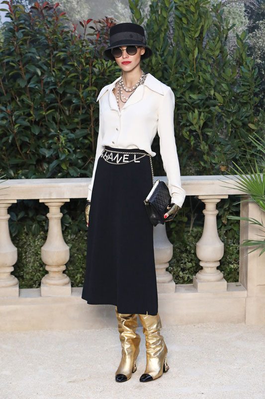 Quelles étaient les personnalités présentes au défilé Chanel haute couture printemps-été 2019 ?