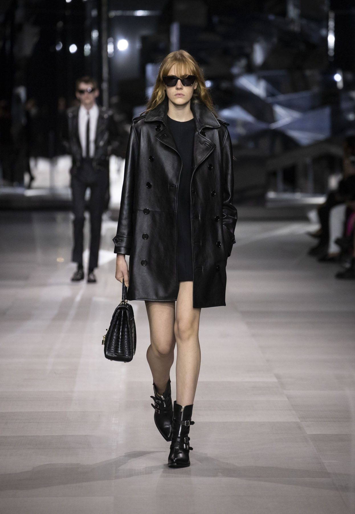 The first Hedi Slimane fashion show for Celine.