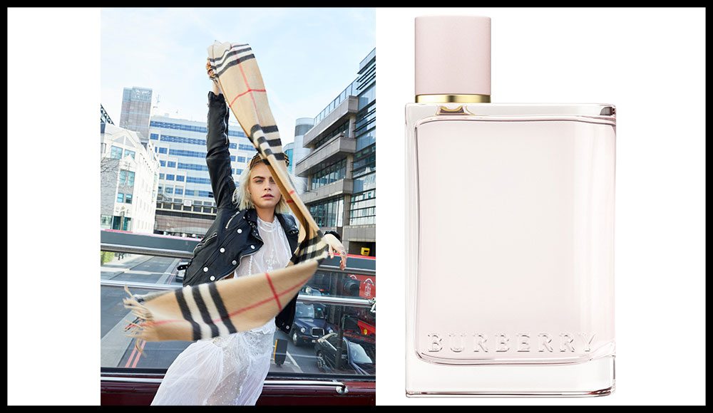 Quelle est l'égérie du nouveau parfum féminin de Burberry ? 