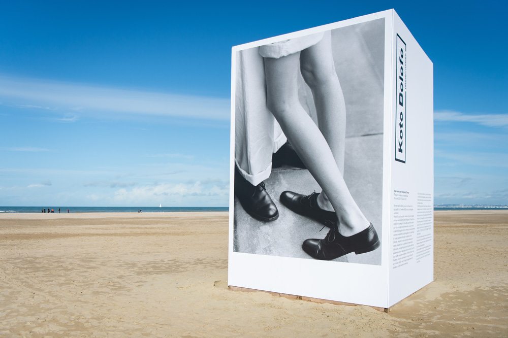 Les photos iconiques de Koto Bolofo sur la plage de Deauville