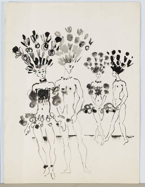 100 dessins d’Yves Saint Laurent aux enchères chez Cornette de Saint Cyr