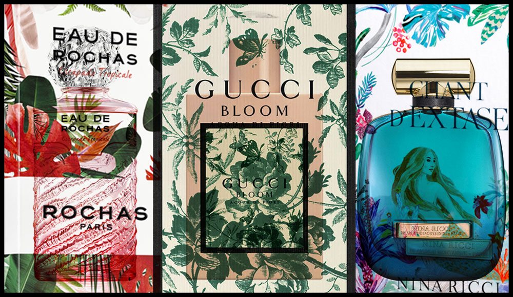 Inspiration papier peint floral pour  Gucci, Rochas et Nina Ricci 
