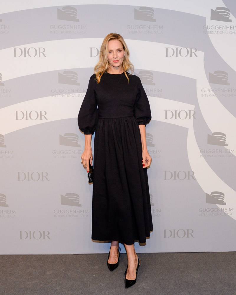 Uma Thurman et Charlize Theron au dîner de gala Dior au Guggenheim
