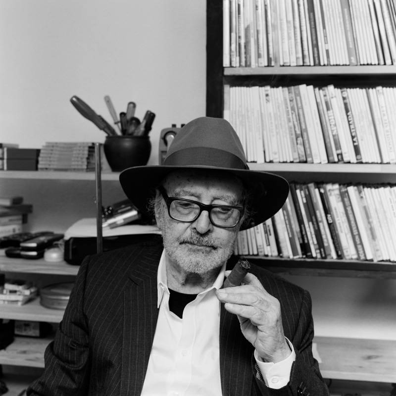 Jean-Luc Godard se fait tirer le portrait par Hedi Slimane pour Celine
