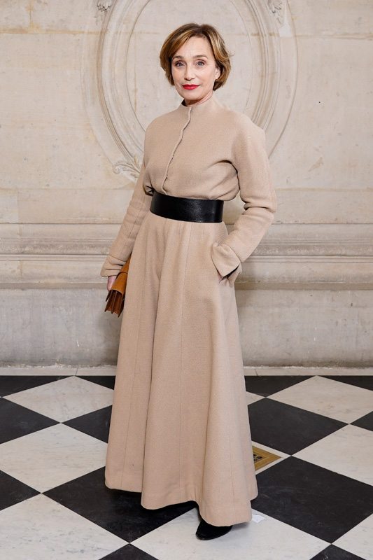 Uma Thurman et son fils au défilé Dior haute couture printemps-été 2020