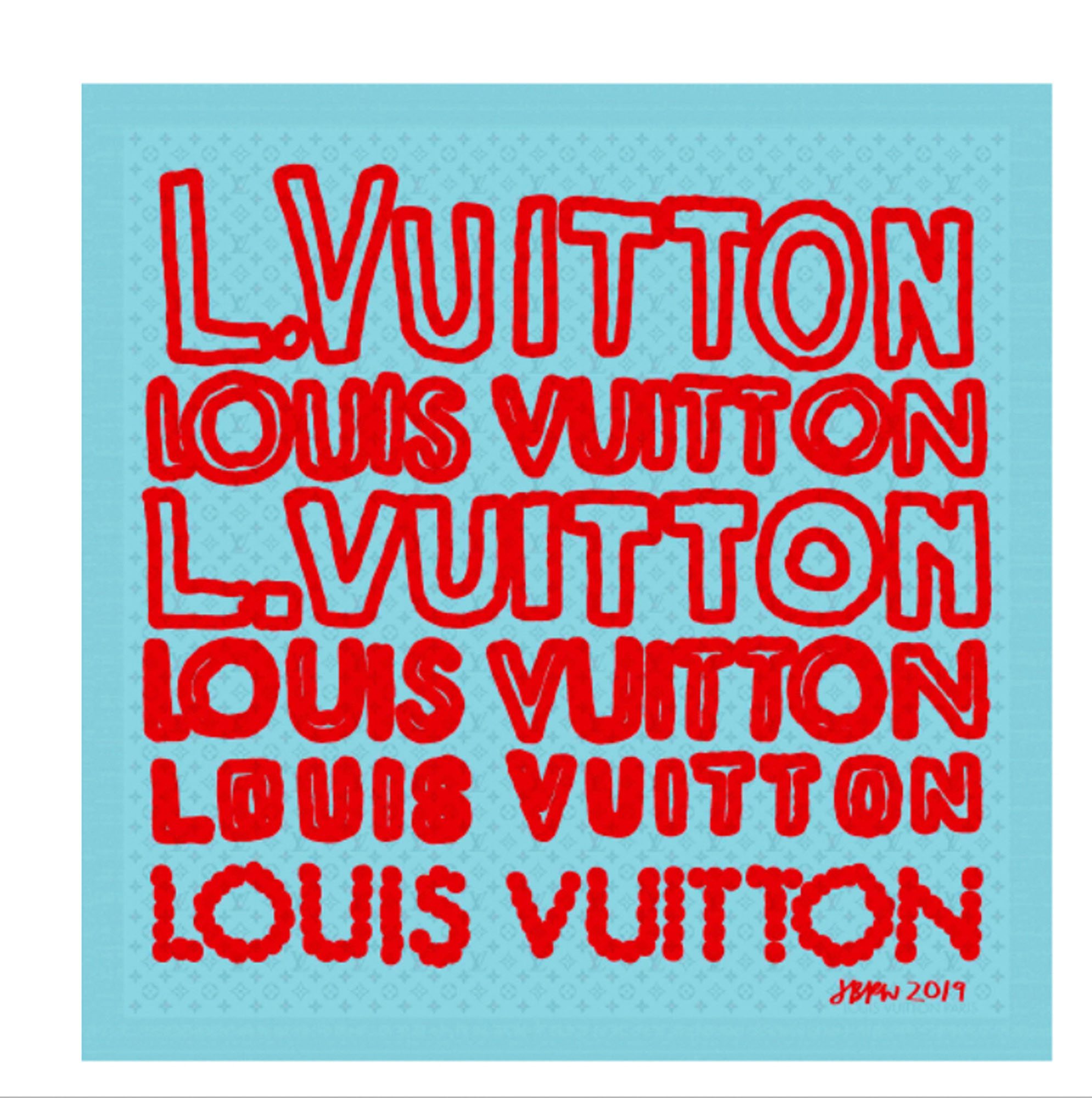 L'objet du jour : le foulard Louis Vuitton x Jonas Wood