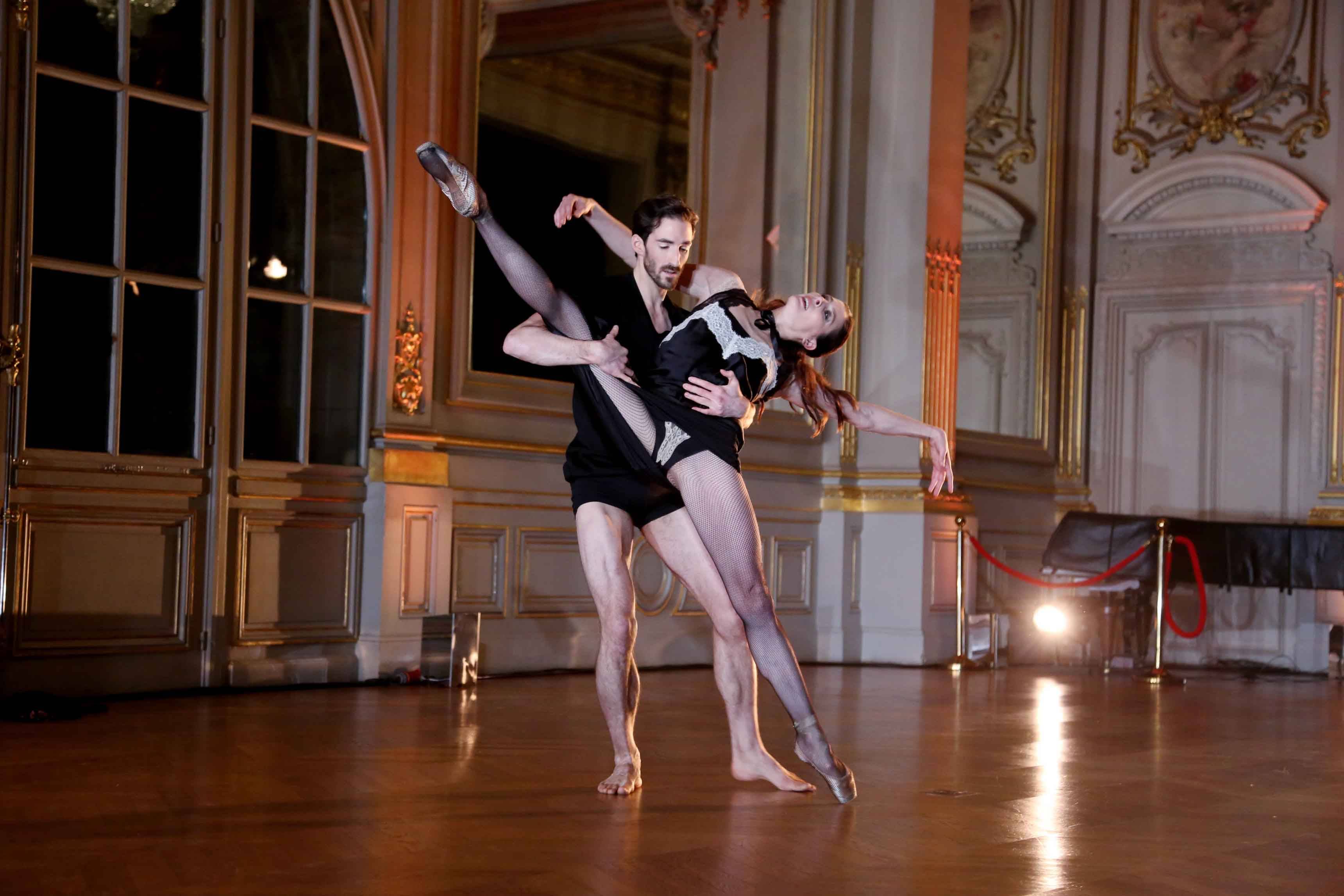 La performance de  Marie-Agnès Gillot et Vincent Chaillet au musée d’Orsay