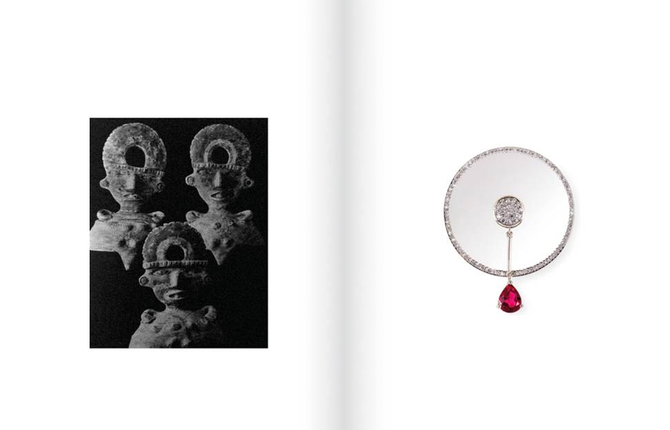 Statues mayas et écarteurs d'oreilles inspirent la nouvelle collection de joaillerie de Kim Mee Hye