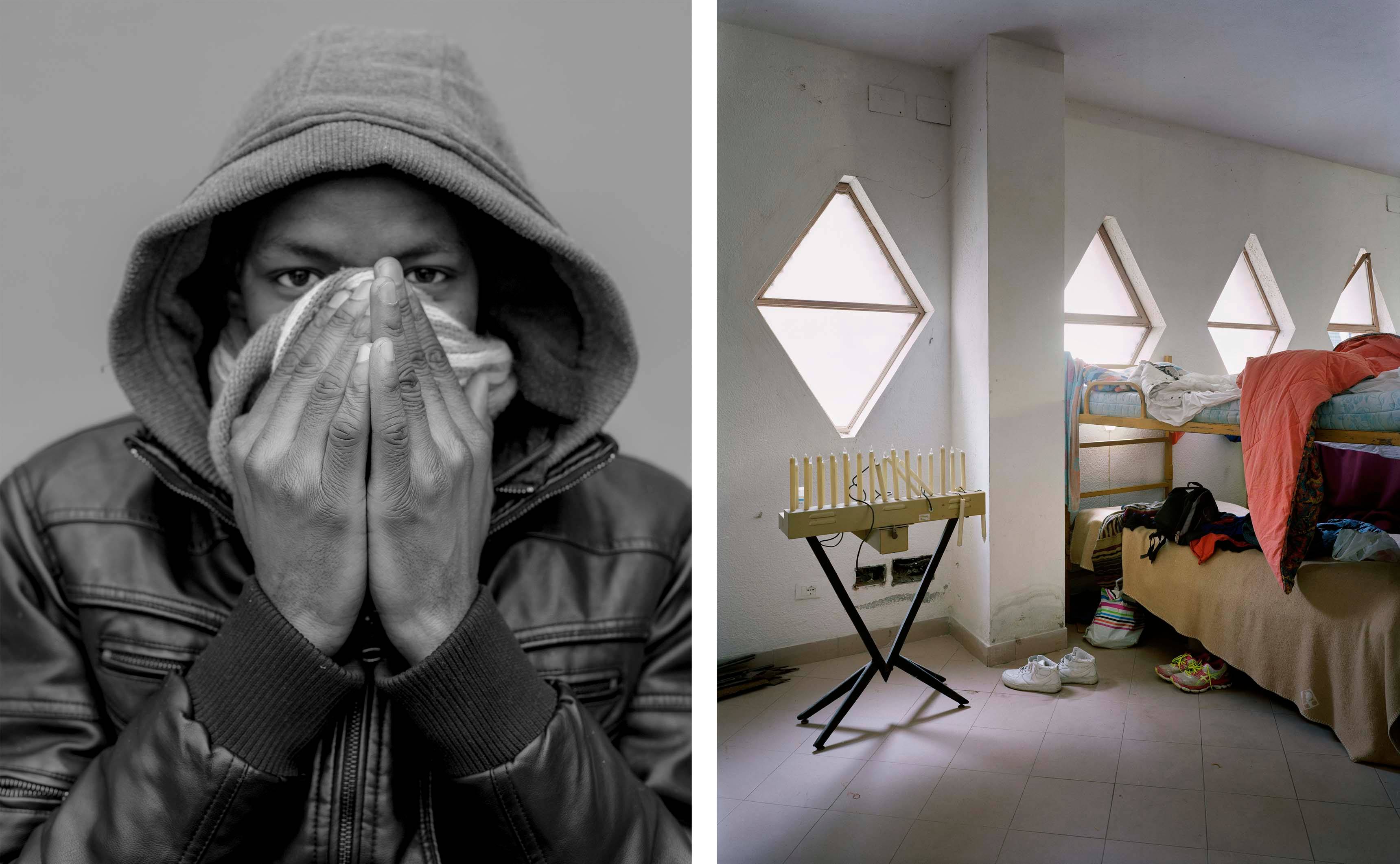 Un an aux côtés des migrants vu par l'artiste photographe Bruno Fert