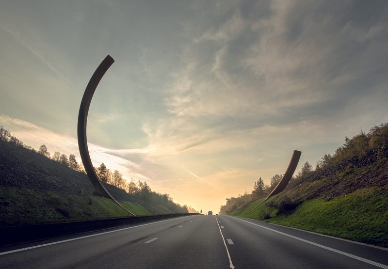 La plus grande sculpture publique d’Europe habille une autoroute belge
