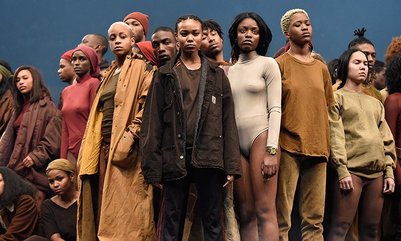 Kanye West presents a Yeezy collection in Paris
