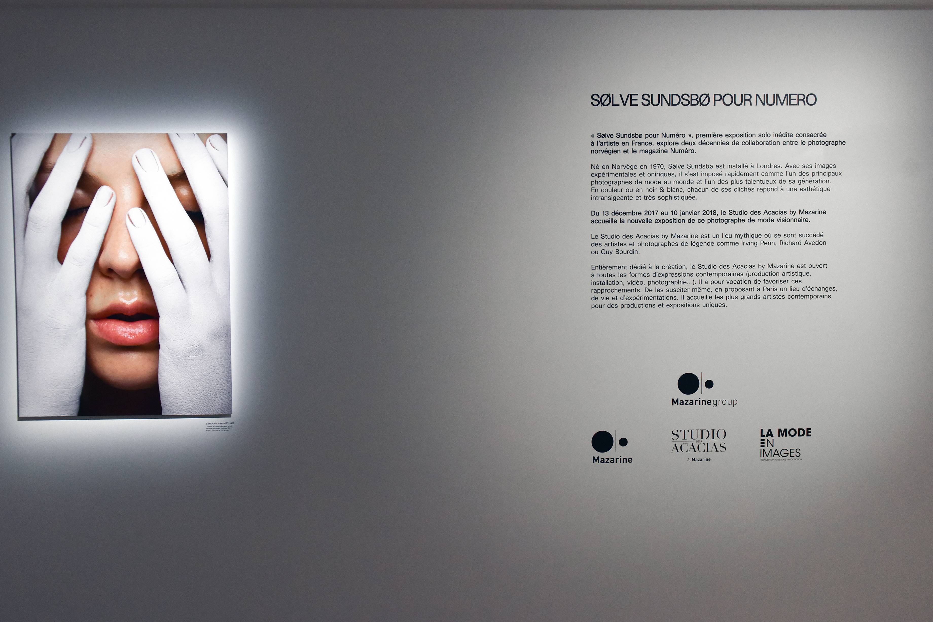 Le vernissage de l’exposition Sølve Sundsbø x Numéro au Studio des Acacias
