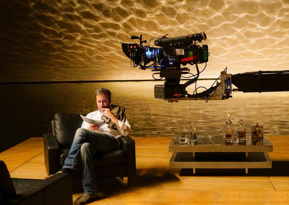 Denis Villeneuve sur le plateau de “Blade Runner 2049”