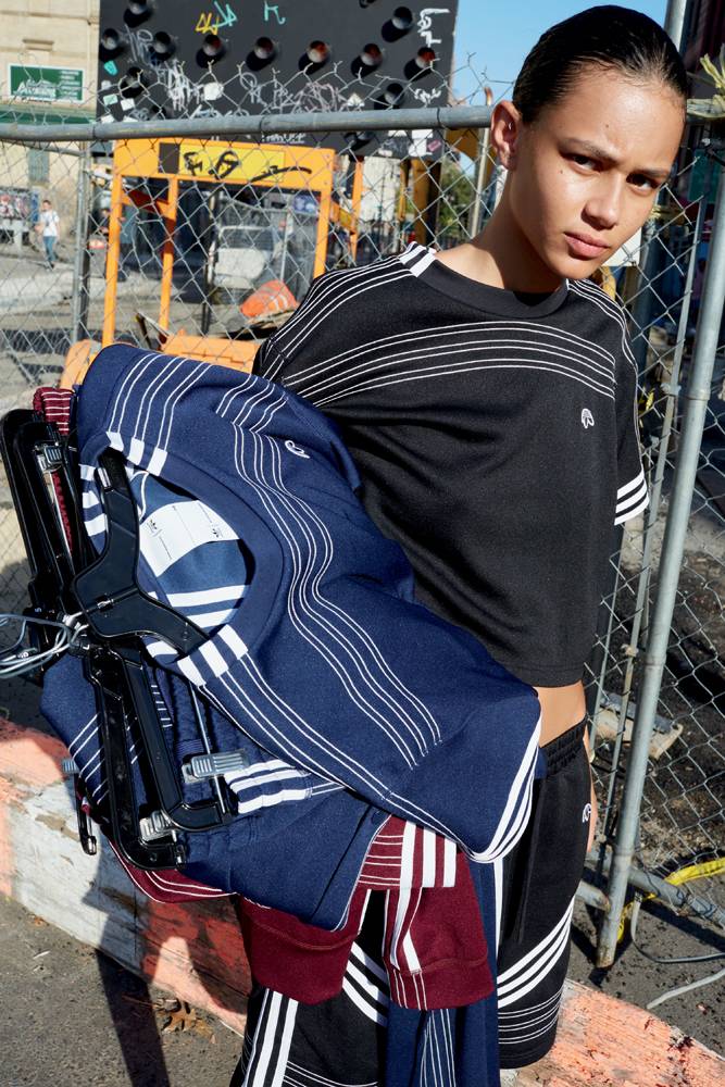 Binx Walton wearing Adidas Originals by Alexander Wang photographed by Juergen Teller.
