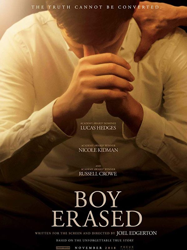 Poster for the film Boy Erased.