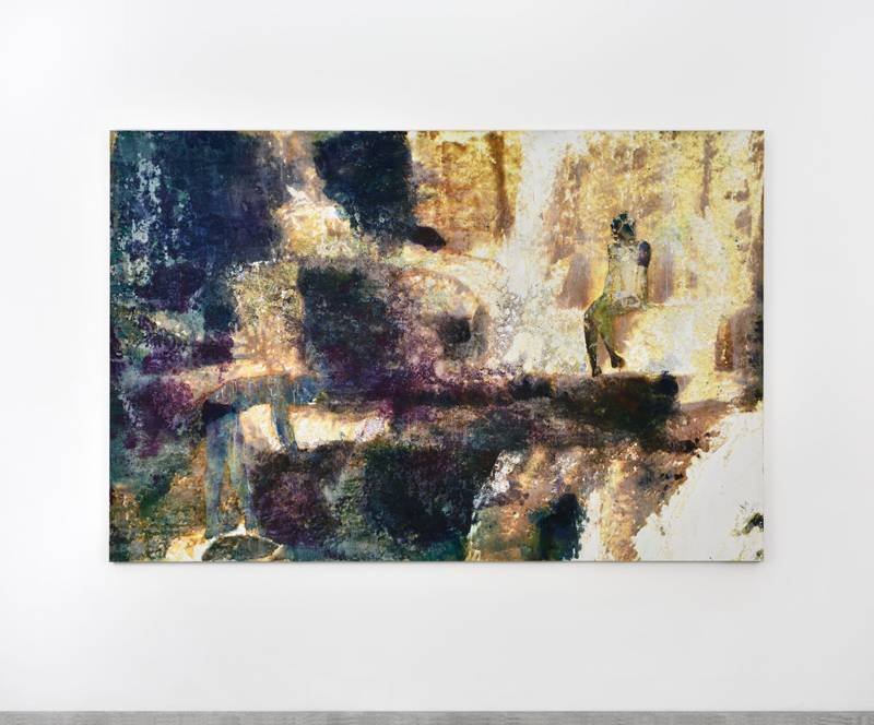 Alexandre Lenoir, “Dominique“ (2020). Acrylic and oil on canvas, 176x267cm