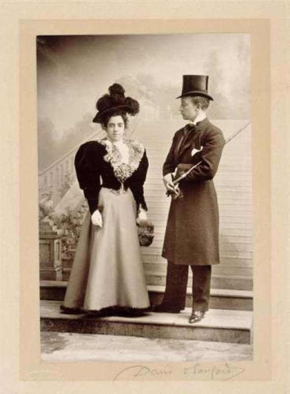 Portrait de Boni de Castellane et Ana Gould. Auteur : Davis & Sanford. 20e siècle © Palais Galliera, musée de la Mode de la Ville de Paris
