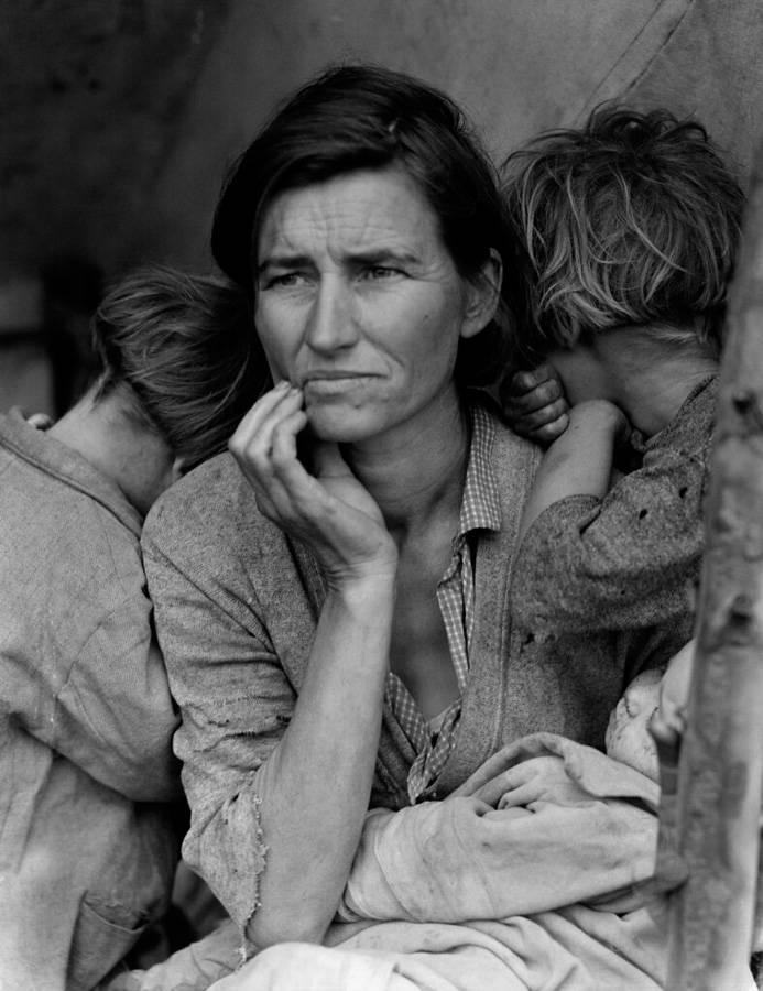 "Migrant mother", Dorothea Lange, California , 1936