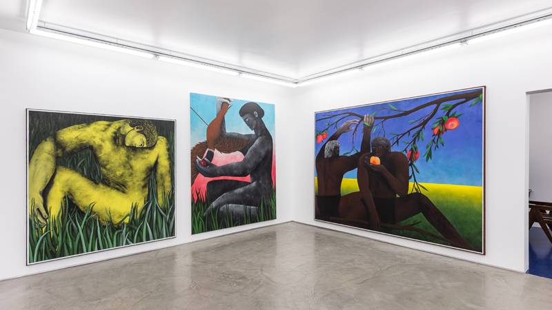 Vue de l'exposition de Vojtěch Kovařík “Hidden Garden” (2020) à la galerie Derouillon ® Gregory Copitet