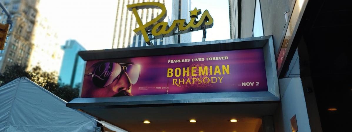 Le cinéma “The Paris Theatre” lors de la première de “Bohemian Rhapsody” en 2018. © DAVE KOTINSKY / FILMMAGIC