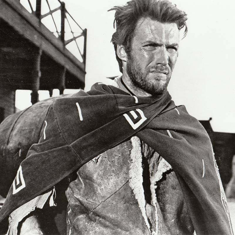 Clint Eastwood in "Per un pugno di dollari" by Sergio Leone (1966)