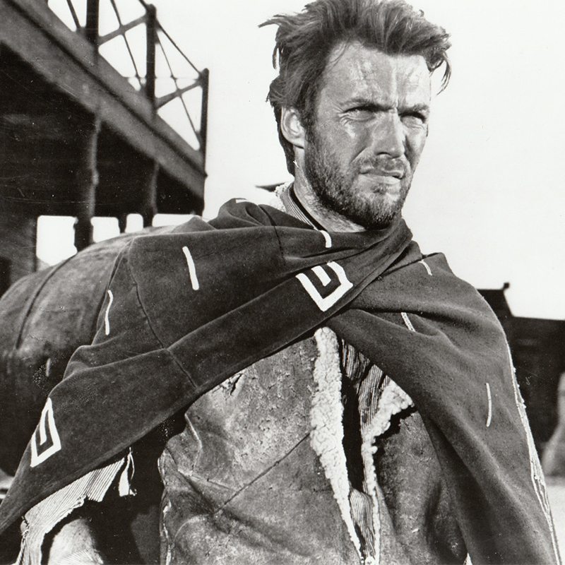 Clint Eastwood dans "Pour une poignée de dollars" de Sergio Leone (1966)