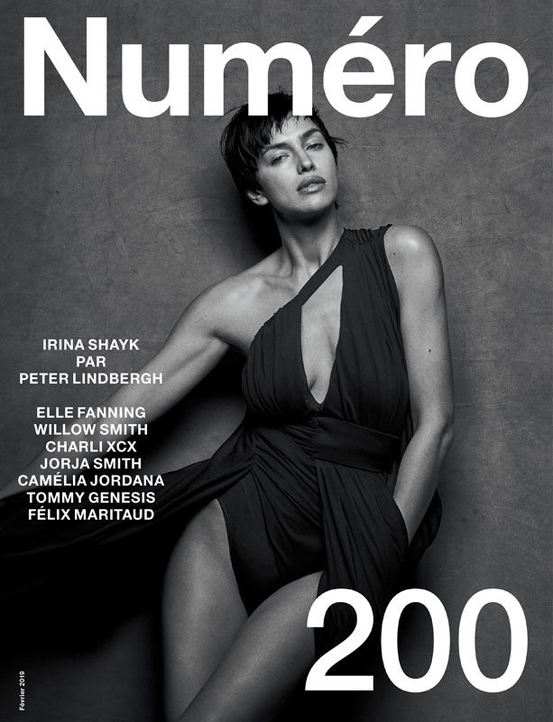 Irina Shayk photographiée par Peter Lindbergh en couverture du Numéro 200.
