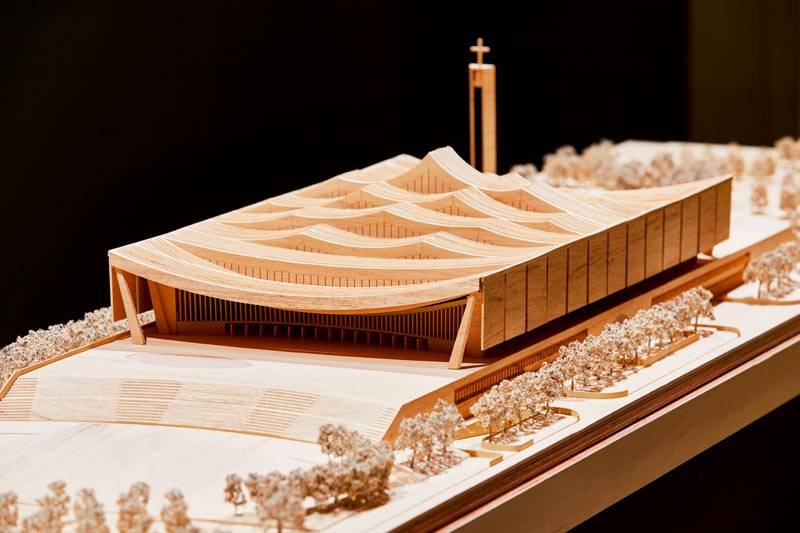 Model for the forthcoming Ghana National Cathedral by David Adjaye. Photo Ed Reeve.