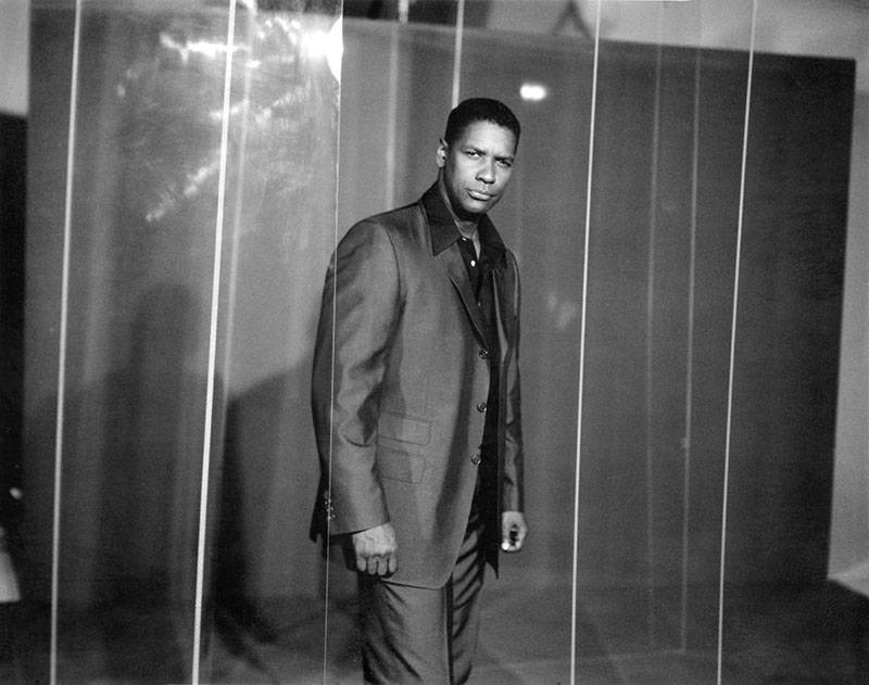 Denzel Washington à Los Angeles en 1991 par Michel Haddi.