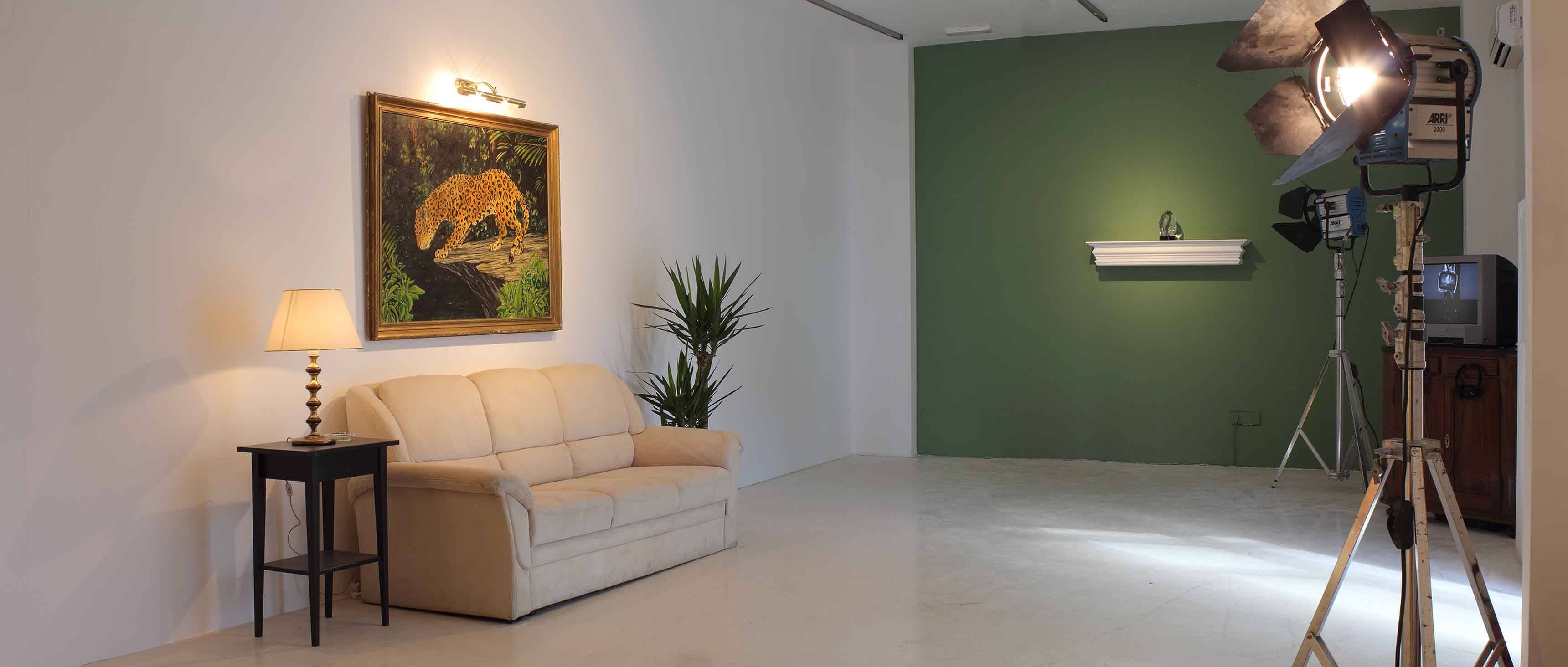 FADE IN 2: EXT. MODERNIST HOME — NIGHT - Installation view