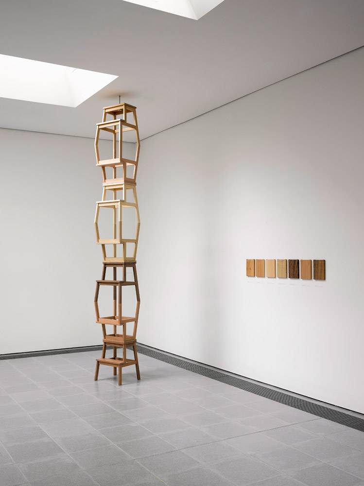 Vue de l'installation"Cambio" (2020) à la Serpentine Slacker Gallery. 