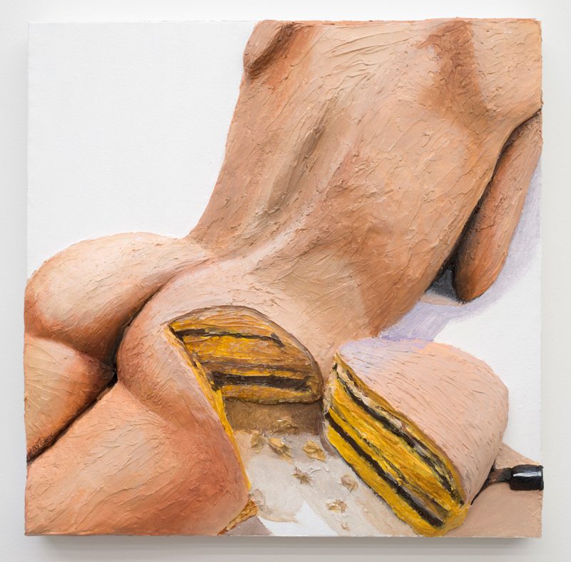 Gina Beavers, “Cake” (2015). Courtesy de l'artiste.