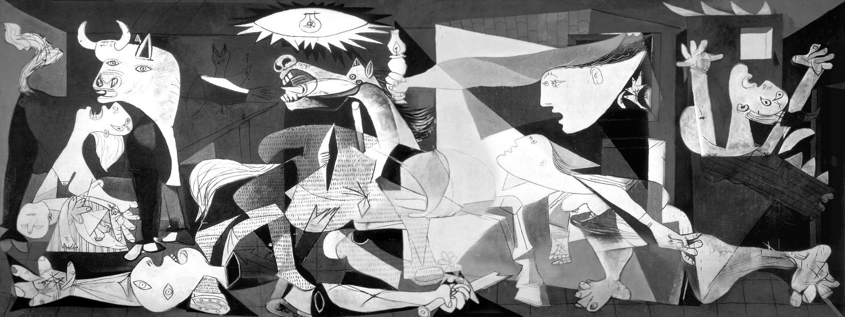 “Guernica”, Pablo Picasso, 1937. Une reconstitution virtuelle en très haute définition célèbre les 80 ans de l'œuvre au musée Reina Sofia de Madrid.