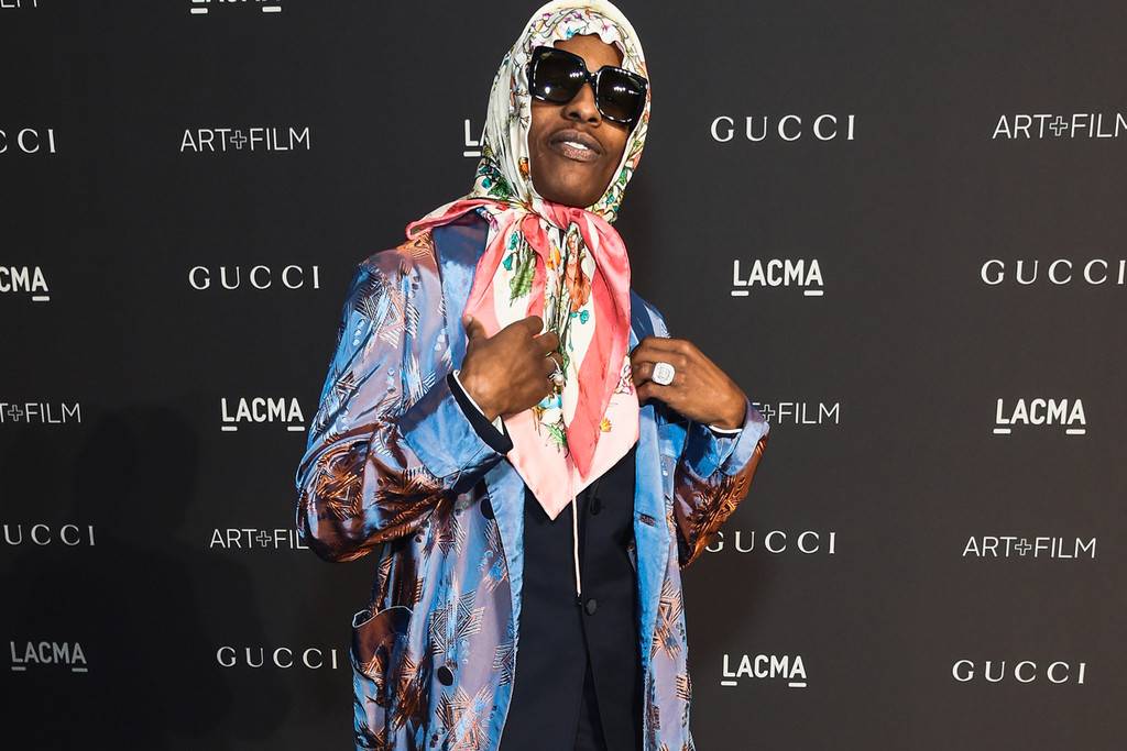 A$AP Rocky au LACMA à Los Angeles. 