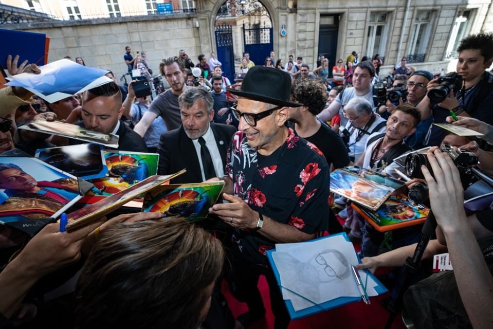 Jeff Goldblum à Paris, invité d'honneur de la 8e édition du Champs-Elysées film Festival en 2019.