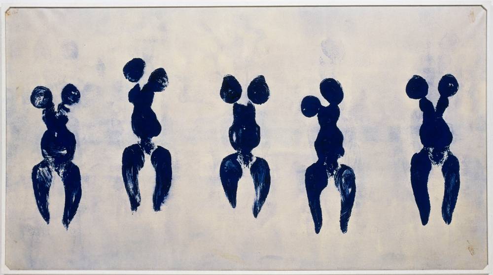 Yves Klein, “Anthropométrie de l’Époque Bleue, (ANT 82)”, (1960) ©  Succession Yves Klein c/o ADAGP, Paris

