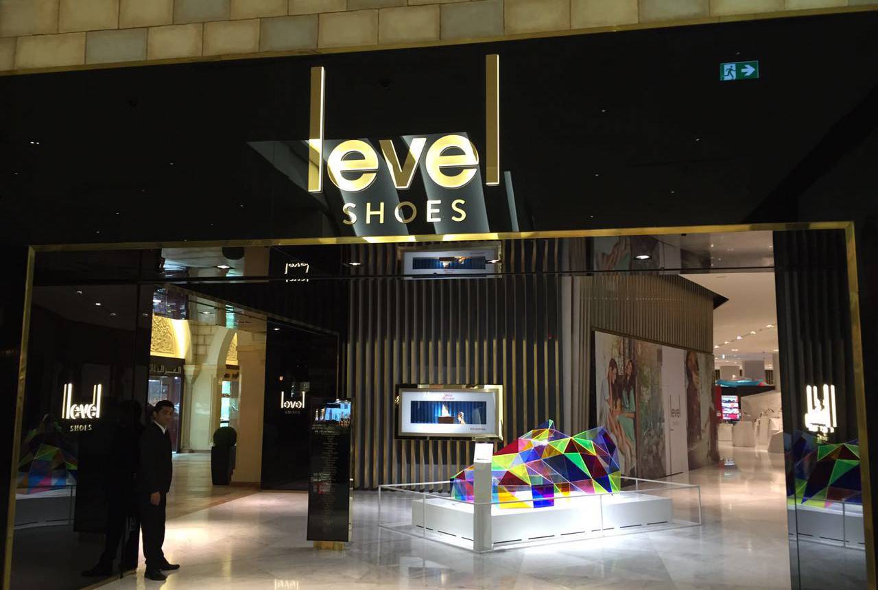 L’enseigne Level au sein du Dubai Mall, à Dubai. Droits réservés.