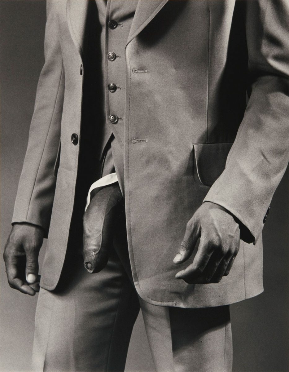 “Man in Polyester Suit”, Robert Mapplethorpe, 1980.