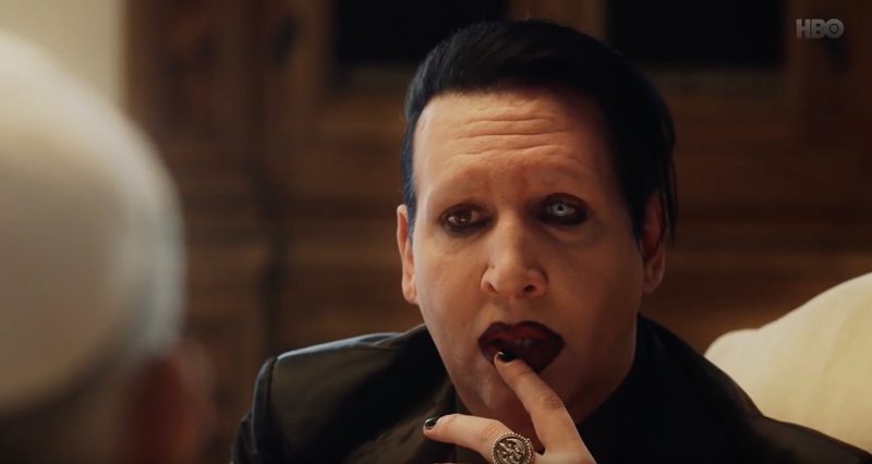 Marilyn Manson dans la série "The new pope"
