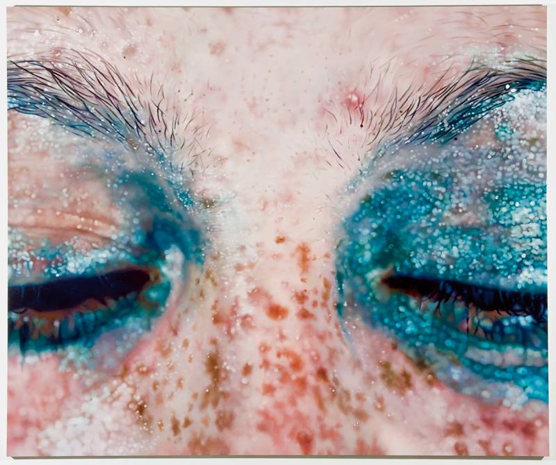 “Blue Poles” (2007), émail sur métal, 152,4 x 183 cm.