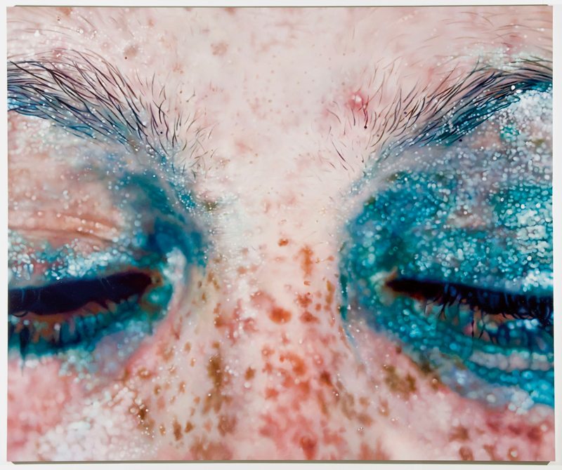 “Blue Poles” (2007), émail sur métal, 152,4 x 183 cm.