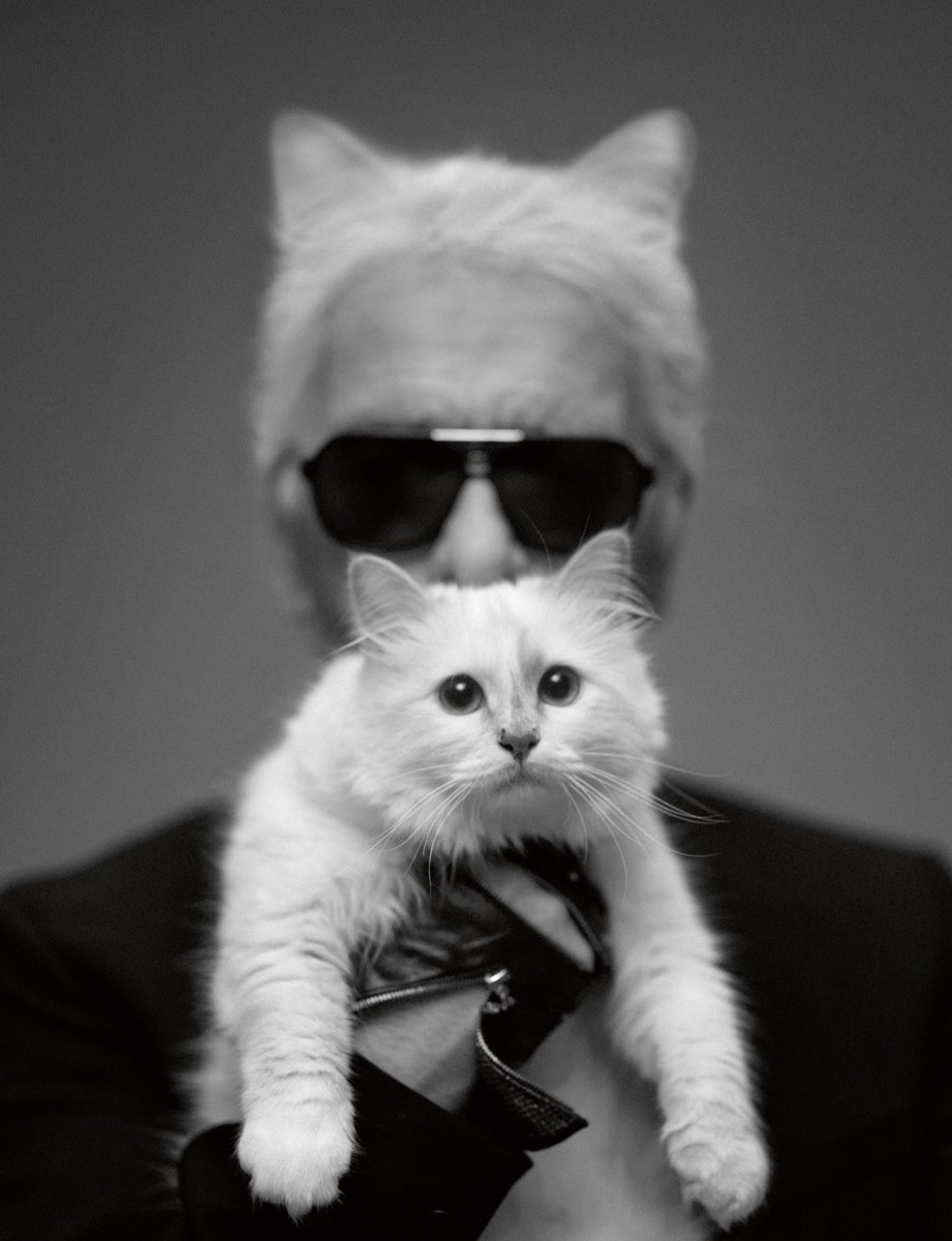Autoportrait : Karl Lagerfeld.