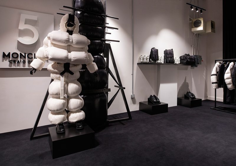 The House of Genius in New York, Moncler’s new concept store. An installation of collection 5 - Moncler Craig Green.
