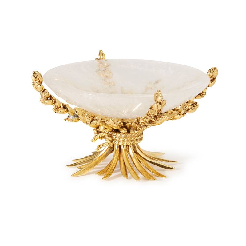 <p>Coupelle épis de blé, inspirée d'une table créée par Robert Goossens pour Gabrielle Chanel puis rééditée pour Yves Saint Laurent.</p>
