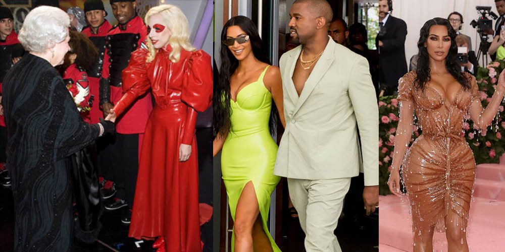 Lady Gaga et Kim Kardashian en Atsuko Kudo, Kim Kardashian en Manfred Thierry Mugler au Met Gala en 2019.