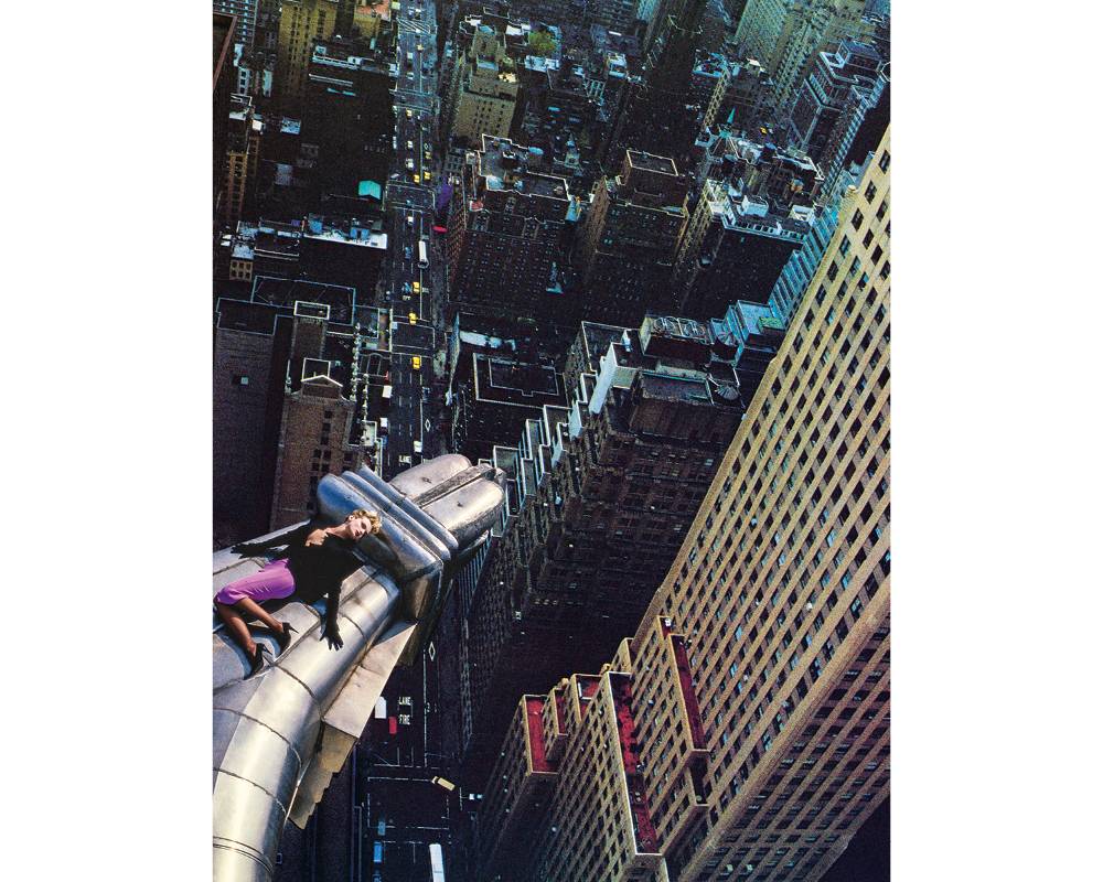 CHRYSLER BUILDING (NEW YORK - ETATS-UNIS), 1988. Claude Heidemeyer en “Vertigo” de Mugler.
