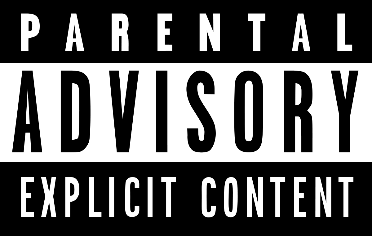 Le logo “Parental Advisory: Explicit Content”.