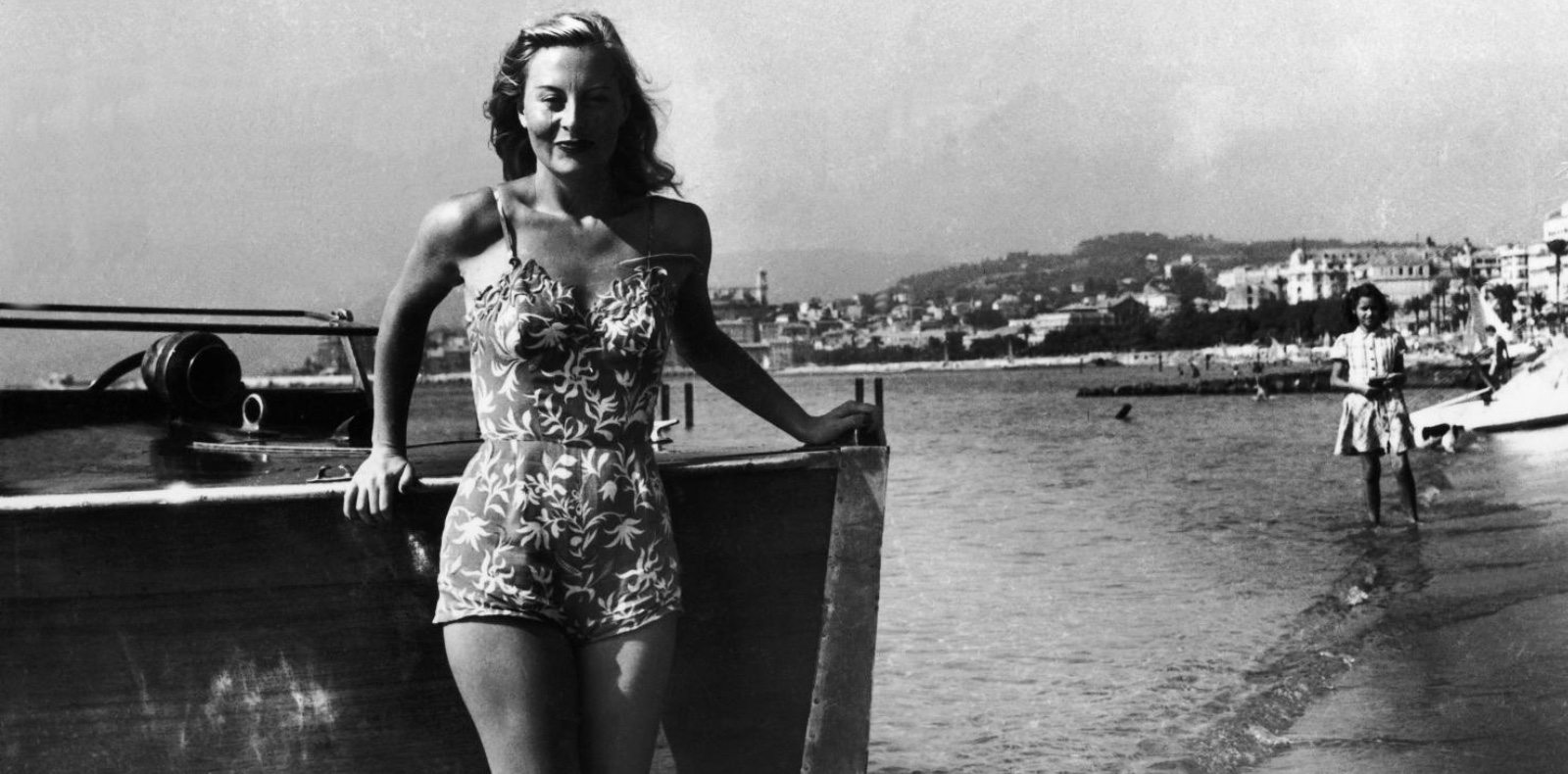 L’actrice Michelle Morgan lors de la première édition du Festival de Cannes en 1946.