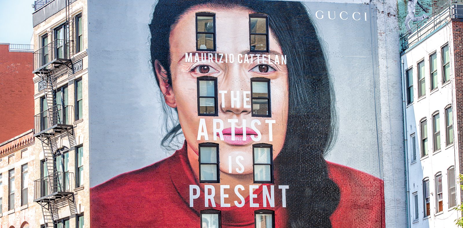 Gucci’s Art Wall in New York.